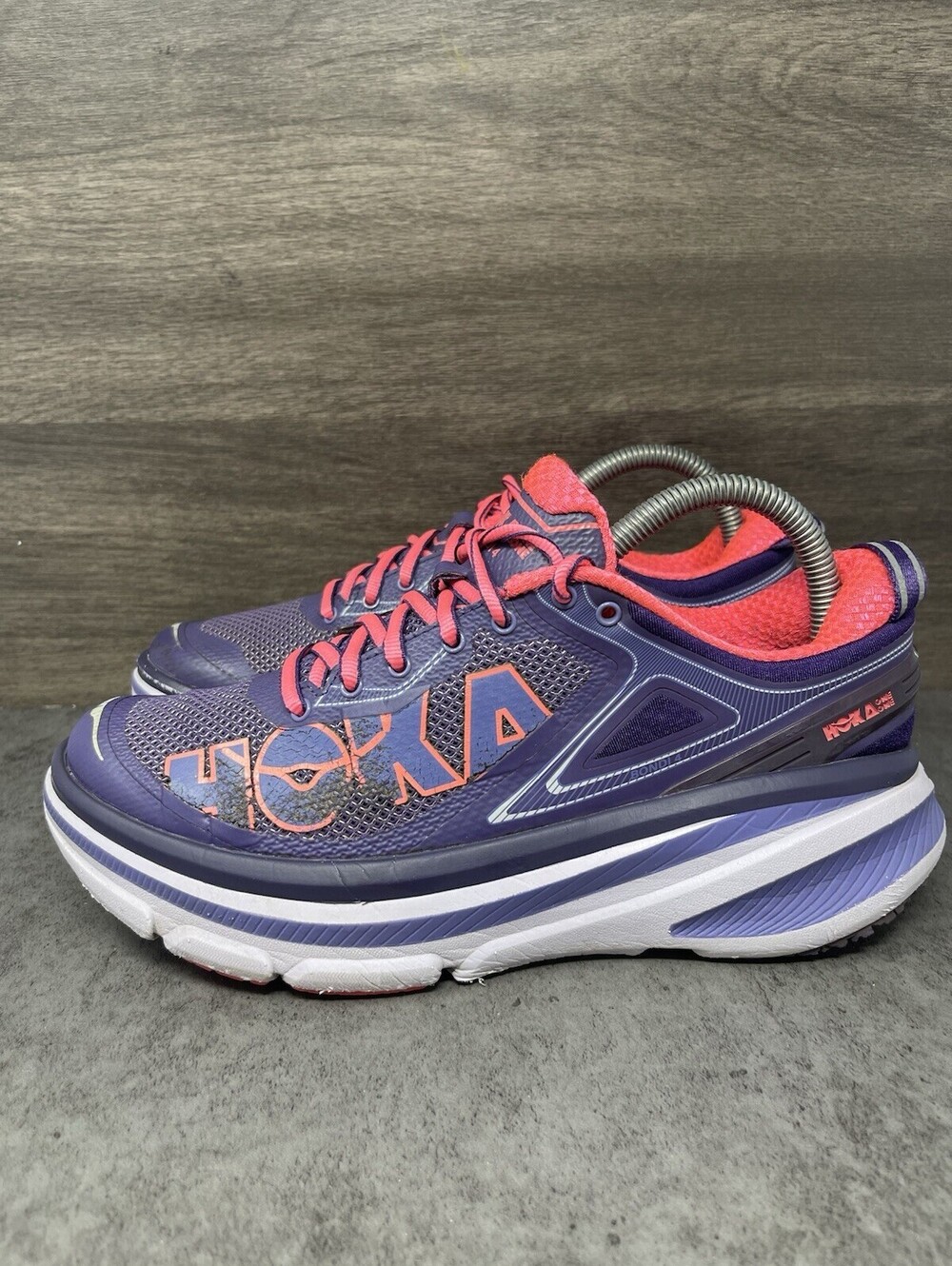 HOKA ONE ONE Bondi 4 Womens Size 7.5 Purple Pink Max Cushion Running Walking